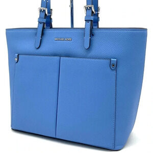 Michael Kors Jet Set Medium Pocket Tote Bag South Pacific Blue